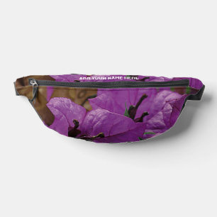 Nom personnalisé Pretty PURPLE FLOWWERS Fanny Pack