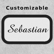 Nom personnalisé Rectangulaire personnalisée