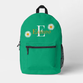 nom personnalisé sac à dos vert aquatique avec mar