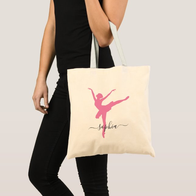 Nom personnalisé Sac fourre-tout Ballerina (Devant (produit))