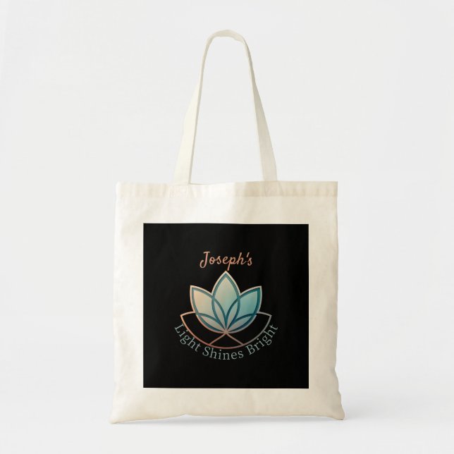 Nom personnalisé Sac fourre-tout Lotus - [NOM] Bri (Devant)