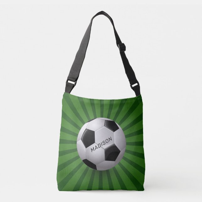 Nom personnalisé Sacs de balle de soccer rétro (Devant)