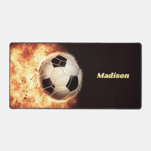 Nom personnalisé Soccer But dans les flammes
