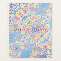 Nom personnalisé Stylist Floral Planner