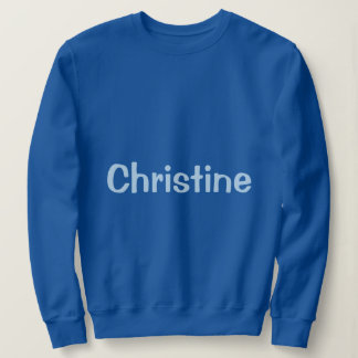 Nom personnalisé Sweatshirt de base des femmes ble