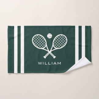 Nom personnalisé Tennis Dark Green Stripes