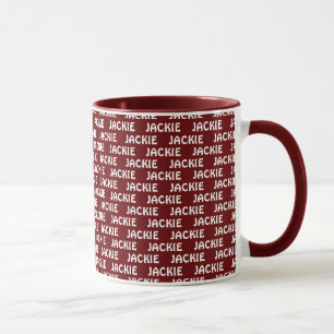 Nom personnalisé Texte Conception Café Mug