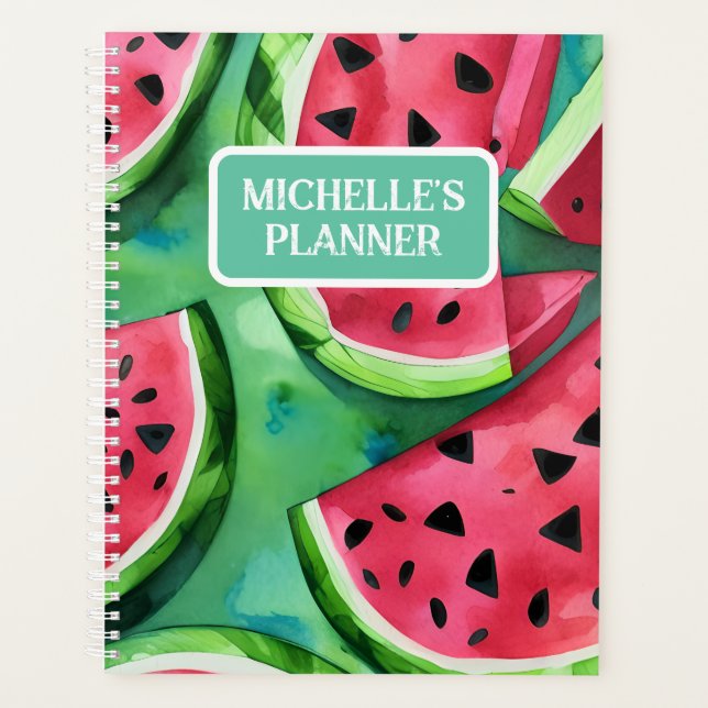 Nom personnalisé Watermelon Planner (Devant)