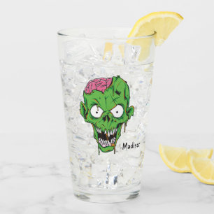 Nom personnalisé Zombie pinte verre