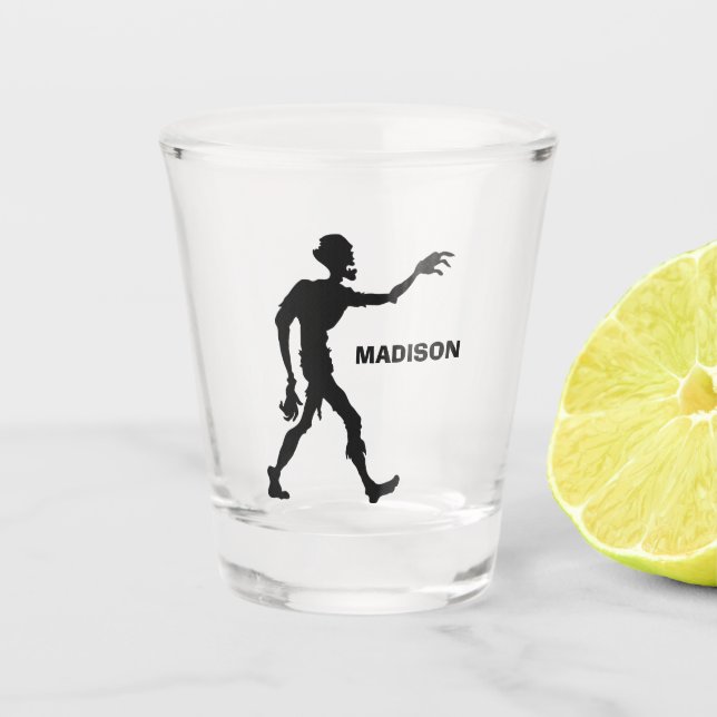 Nom personnalisé Zombie verre de tir (Devant)