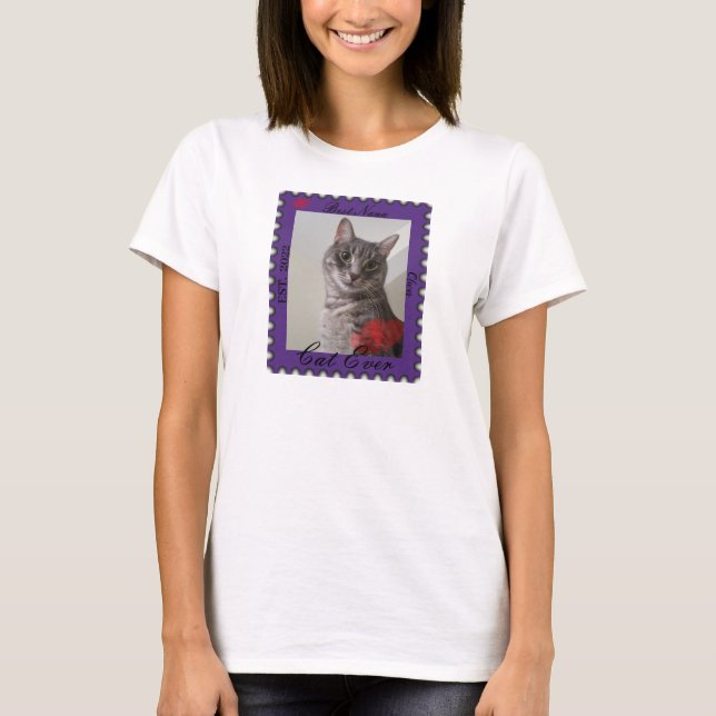 Nom photo personnalisée T-shirt femme (Devant)