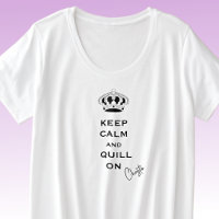 Nom, Plus Taille Personnalisée Garder Le Calme Con