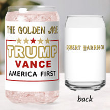 Nom, Président Trump 2025 L'âge d'or 16oz.