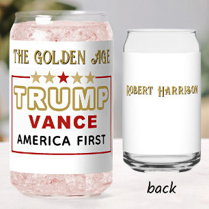Nom, Président Trump 2025 L'âge d'or 16oz.