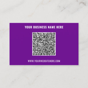 Nom QR personnalisé Carte de visite des couleurs d