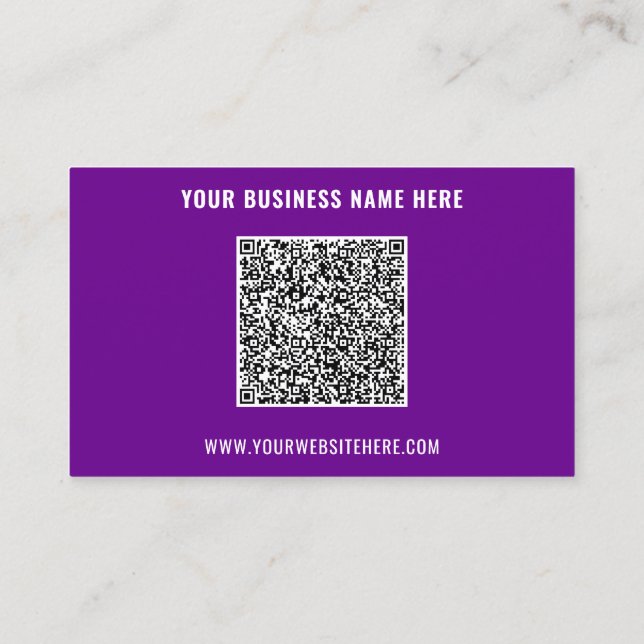 Nom QR personnalisé Carte de visite des couleurs d (Dos)