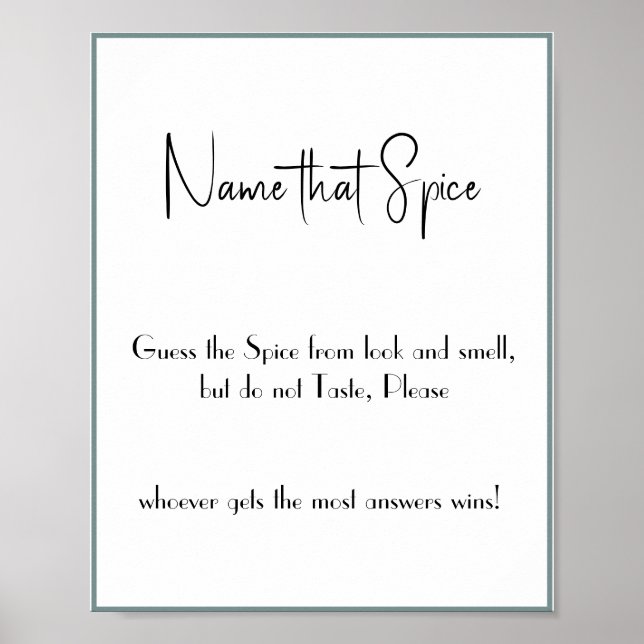 Nom que Spice - Poster du jeu de douche (Devant)