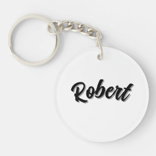 Nom Robert Noir Avec Ombre Portée,