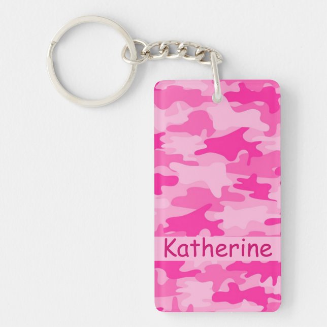 Nom rose de camouflage de Camo personnalisé (Devant)