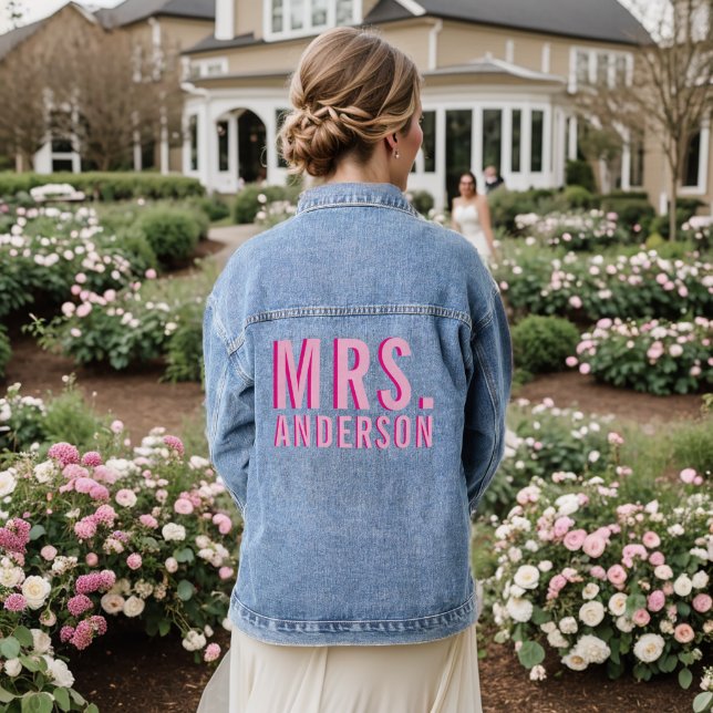 Nom rose gras empilé (Mariage Retour)