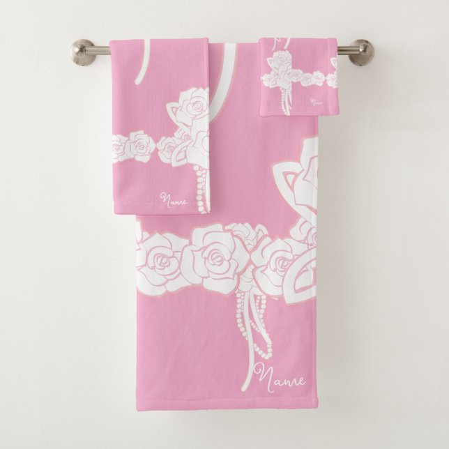 Nom Roses blanches roses Cadeau  (En situation)
