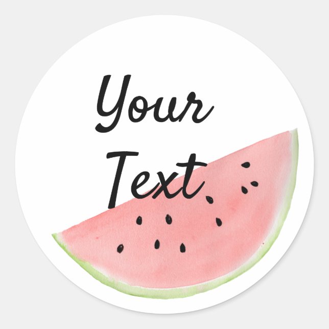 Nom Sticker Watermelon pour Parties, Cartes (Devant)