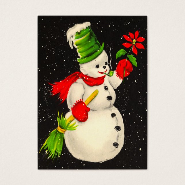 Nom vintage Snowman Tags (Devant)
