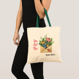 Nom, Vous Avez Ce Sac fourre-tout Floral Aquarelle