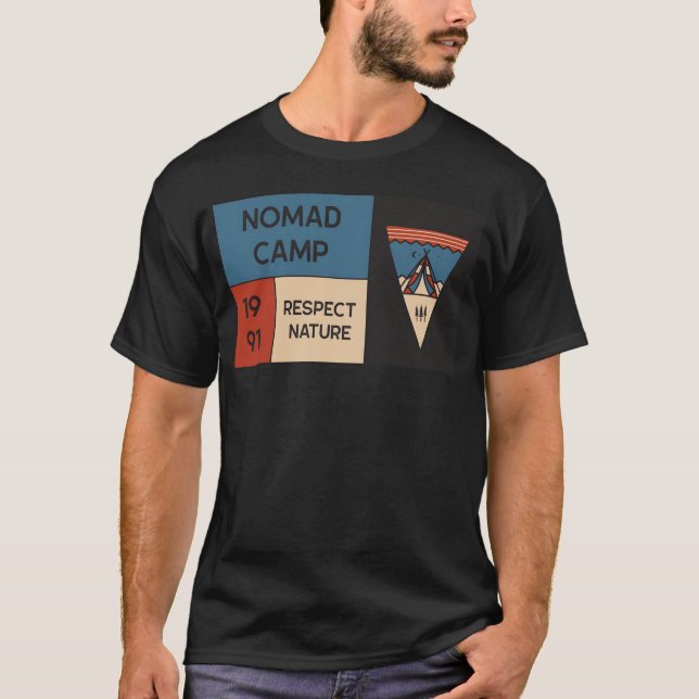 Nomad Camp Respect Nature girl T-Shirt (Vorderseite)