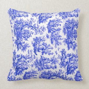 NOMADESAUSTRALIENS Französisches Royal Blue Jouy  Kissen