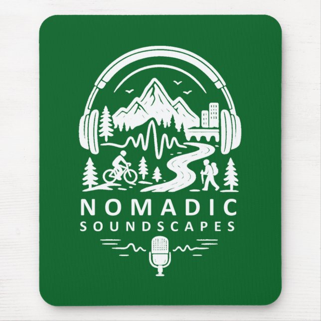 Nomadic Soundscapes - Elegant Mouse Pad Mousepad (Vorne)