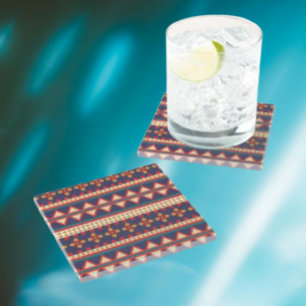 Nomadic Threads   Azteken Muster Untersetzer