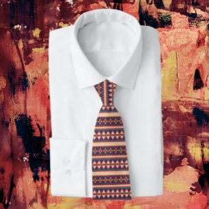 Nomadische Threads   Aztec Pattern Necktie Krawatte