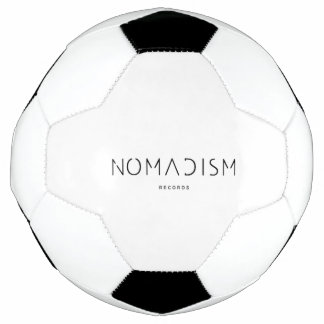 Nomadism Records Schwarzes Logo Fußball