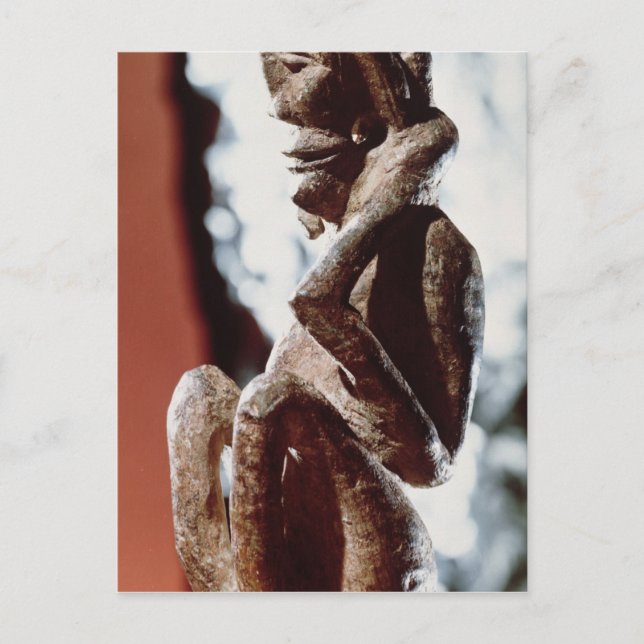 Nomali-Figur des Mende-Stammes Postkarte (Vorderseite)