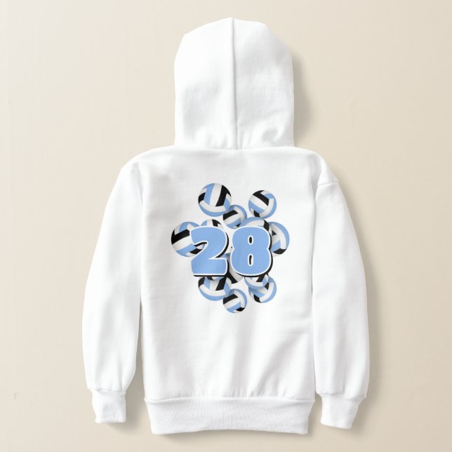 nombre jersey en cluster lt bleu noir volleyballs (Couchage Retour)