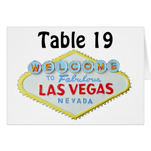 Nombre Las Vegas de Tableau de réception de (Devant Horizontal)