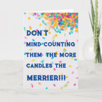 Nombreuses bougies Carte d'anniversaire