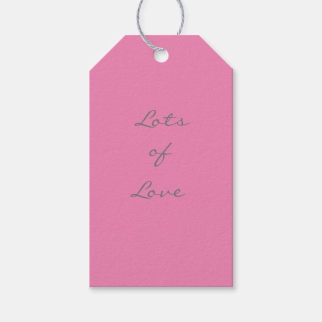 Nombreuses Étiquettes Cadeaux Love (Devant)