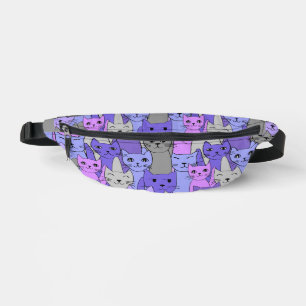 Nombreux Chats Violets Tout-En-Tout Imprimé Fanny 