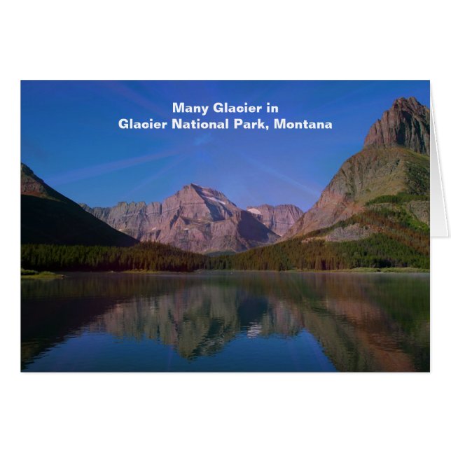 Nombreux glaciers dans le parc national Glacier, M (Devant horizontal)