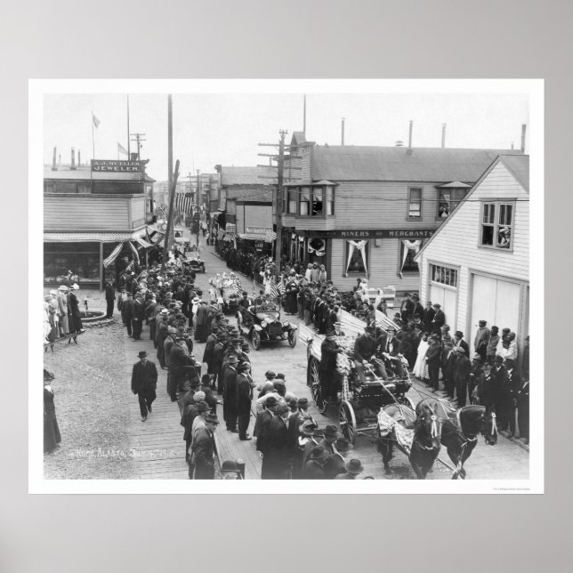 Nome, Alaska 4. Juli Parade 1915 Poster (Vorne)