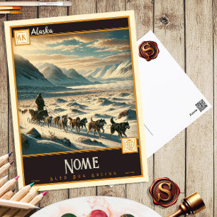 Nome, Alaska   Carte postale Vintage