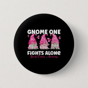 Nome One Fights allein rosa _ Brustkrebs Awaren Button