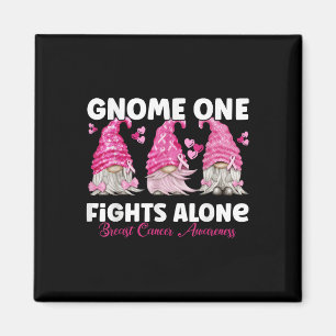 Nome One Fights allein rosa _ Brustkrebs Awaren Magnet