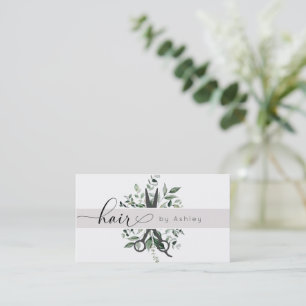 Nominierung für moderne Foliage Salon Shears Visitenkarte