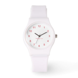 Nommez la montre blanche sportive du silicium de