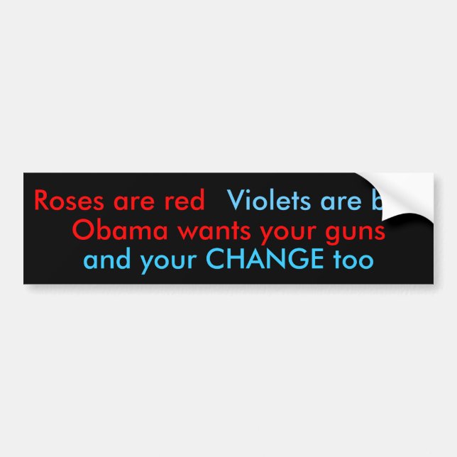 nOmObama Autoaufkleber (Vorne)
