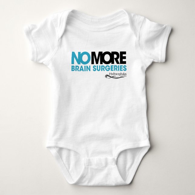 #NOMOREBS (Gehirn-Operationen) Baby Strampler (Vorderseite)