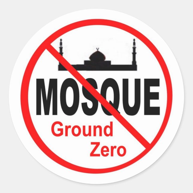 NoMoschee Sticker (Vorderseite)